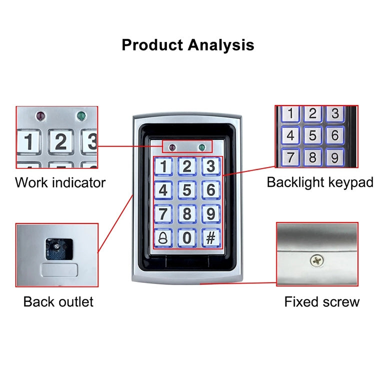 Standalone Keypad Access Control System (7612), 7612 Standalone Keypad Access Control System (7612), 7612